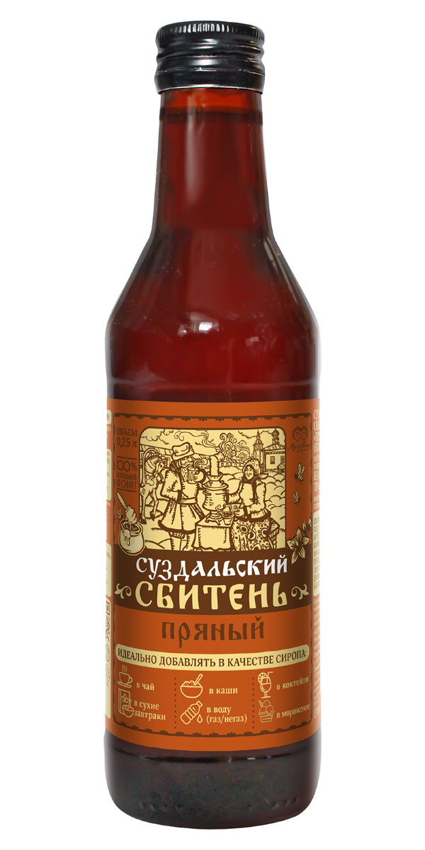 №3 Сбитень Суздальский "Пряный"(блок 8шт по 250мл) в Подольске
