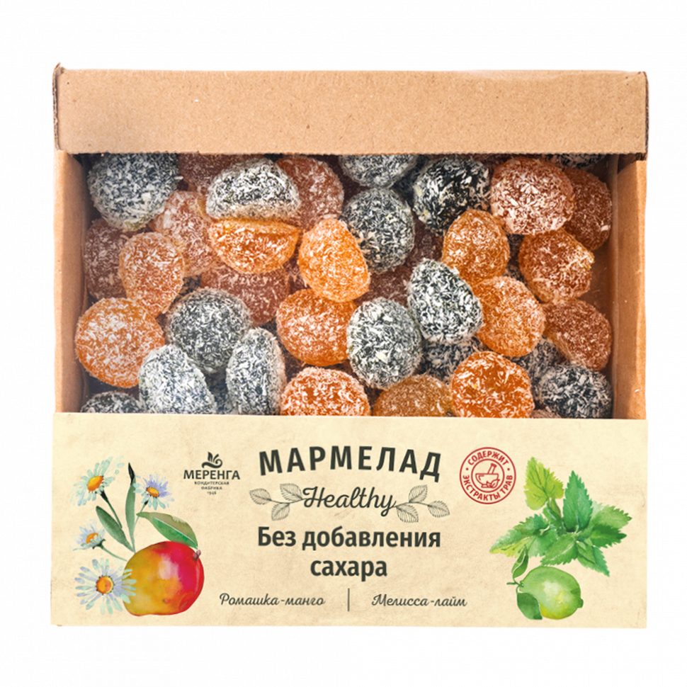  Меренга Мармелад в кокосовой обсыпке Ромашка+Мелисса , 800г     в Подольске